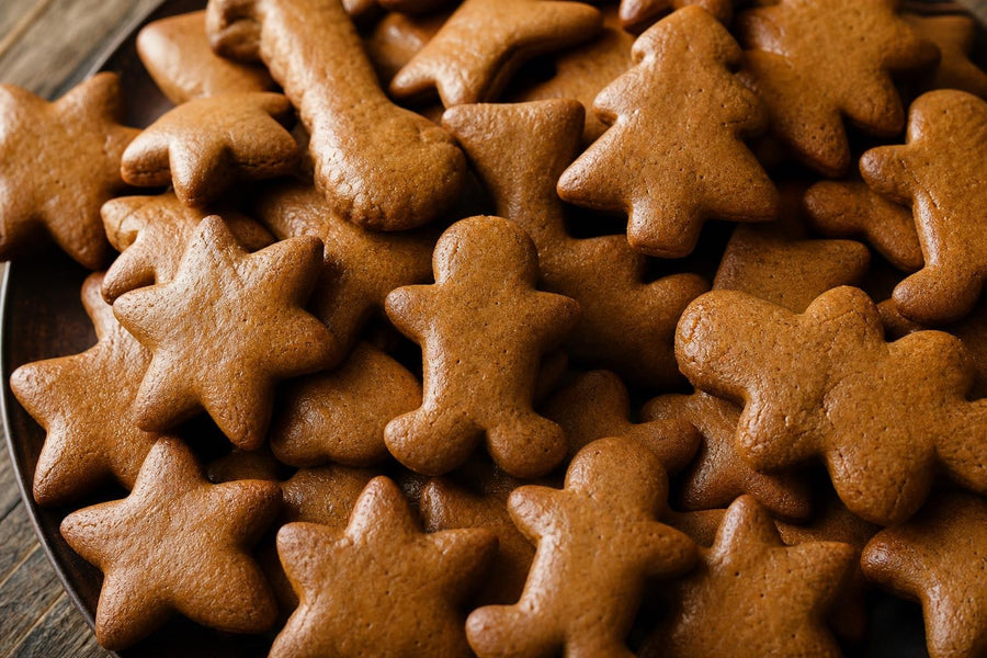 Detail hotového pokrmu Měkké vánoční medové perníčky.