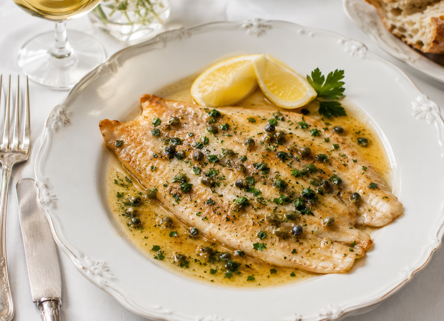 Rybí filet po Meunière – francouzská ryba po mlynářsku