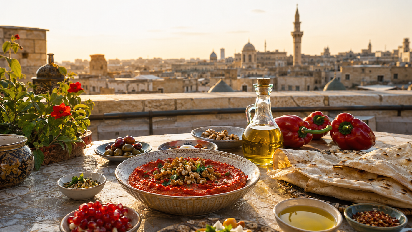 Sýrie v barvě paprik: Aleppo, muhammara a stůl plný vůní