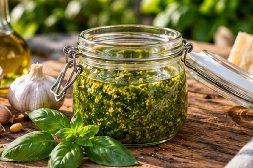 Domácí bazalkové pesto