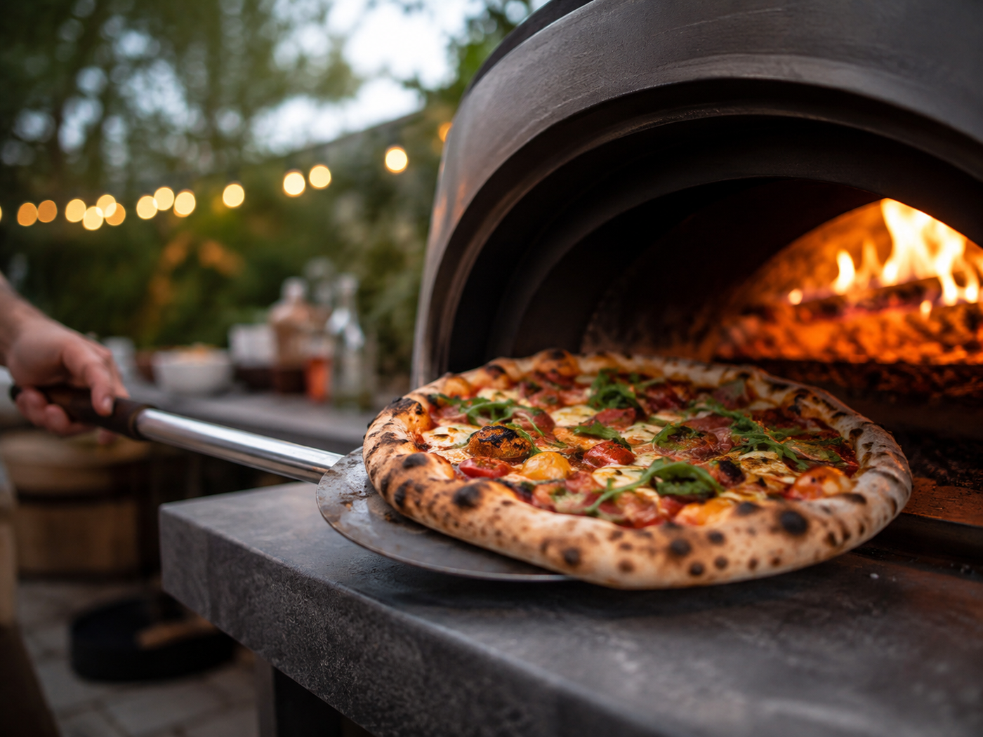 Pizza party na zahradě: večer, kdy si každý skládá vlastní pizzu a nikdo nesedí stranou
