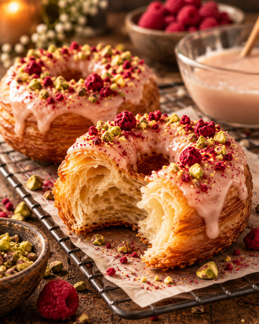 Domácí Cronuts z croissantového těsta