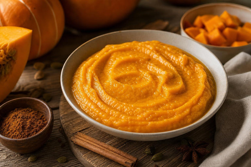 Domácí dýňové pyré a dýňové koření