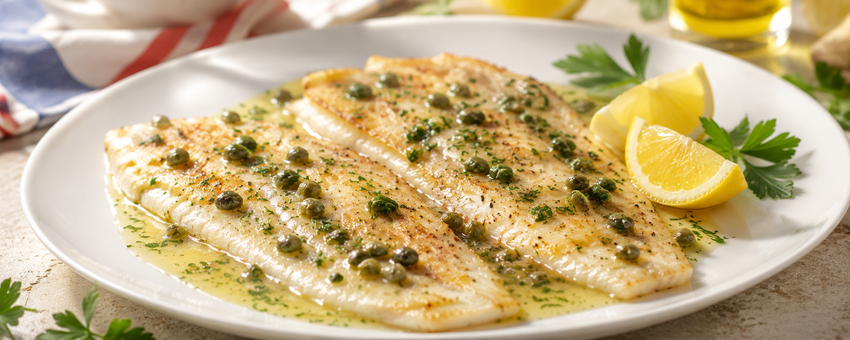 Rybí filet po Meunière – francouzská ryba po mlynářsku