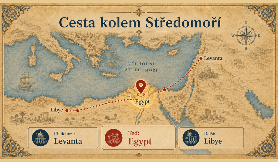 Mapa Středozemního moře