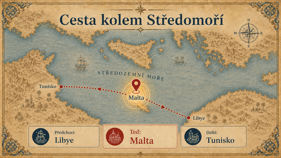 Mapa Středozemního moře