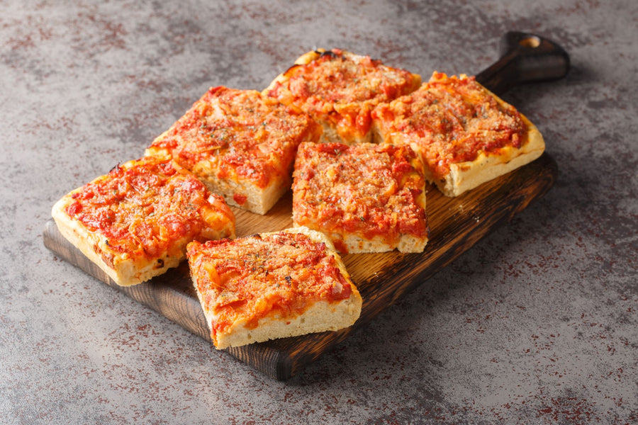 Sicilská pizza Sfincione