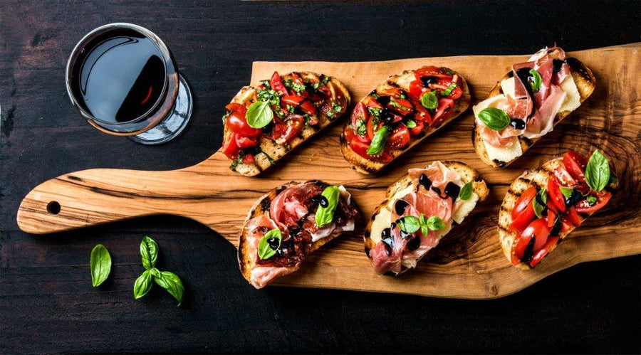 Italská bruschetta na 4 způsoby s čerstvými bylinkami