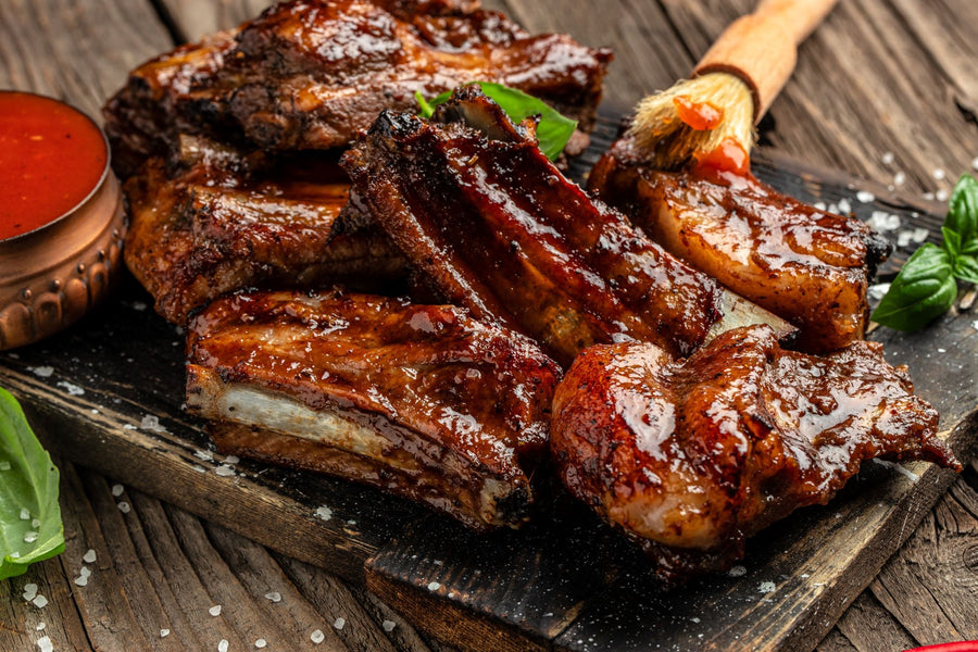 Grilovaná vepřová žebírka s domácí BBQ omáčkou