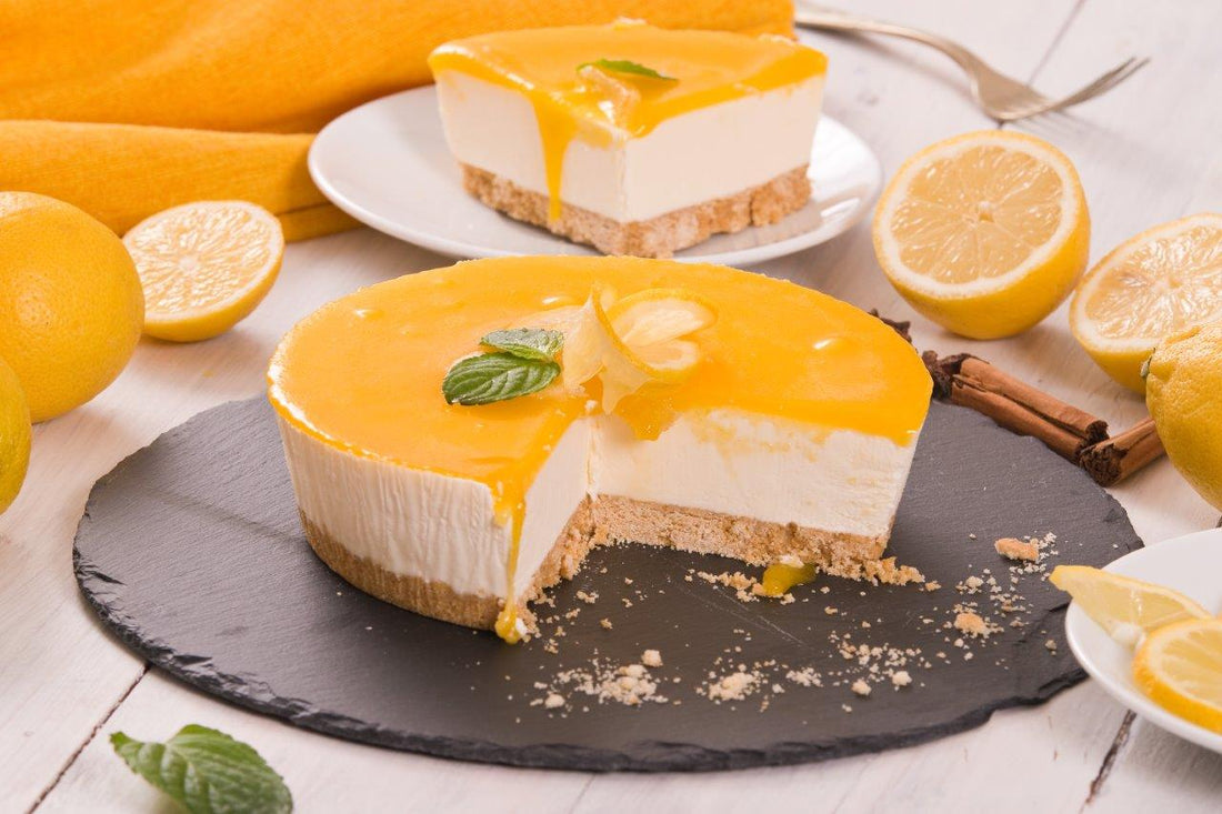 Nepečený citrónový cheesecake s ricottou a citrónovou polevou