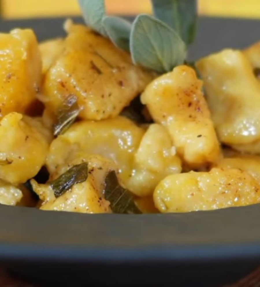 Dýňové gnocchi s ricottou a máslovou šalvějovou omáčkou