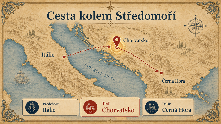 Mapa Středozemního moře