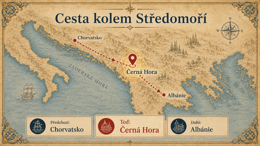 Mapa Středozemního moře