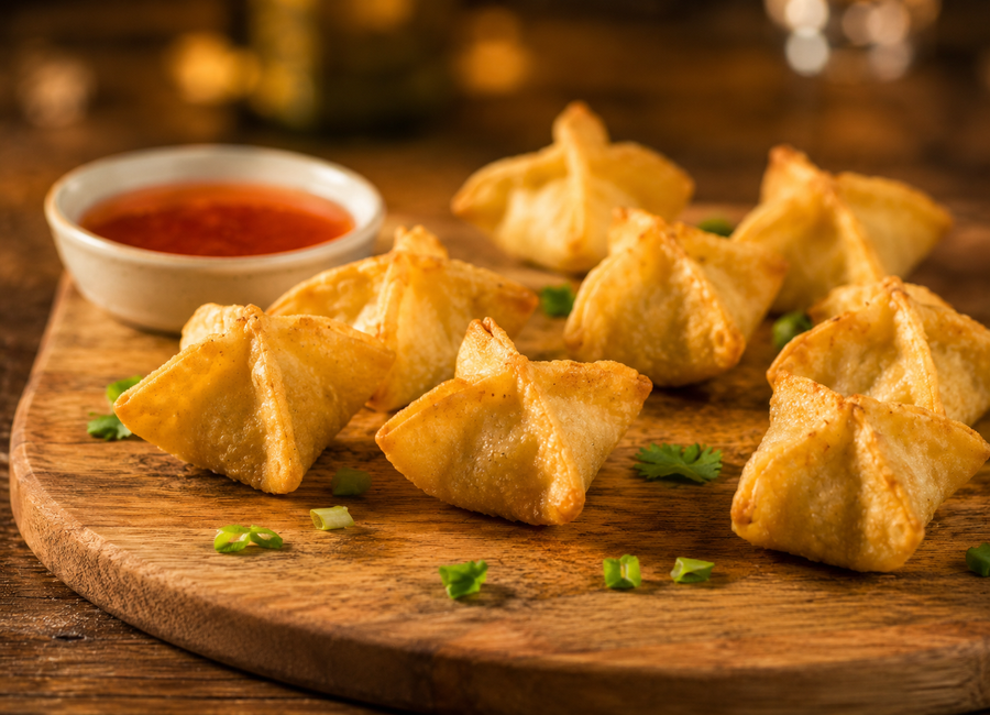 Domácí Crab Rangoon