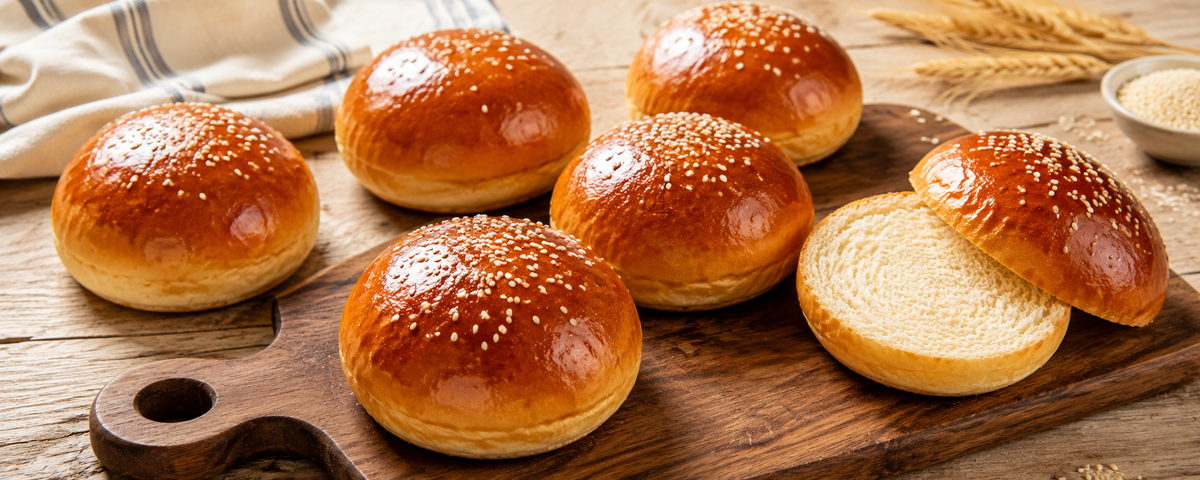 Domácí housky na hamburgery
