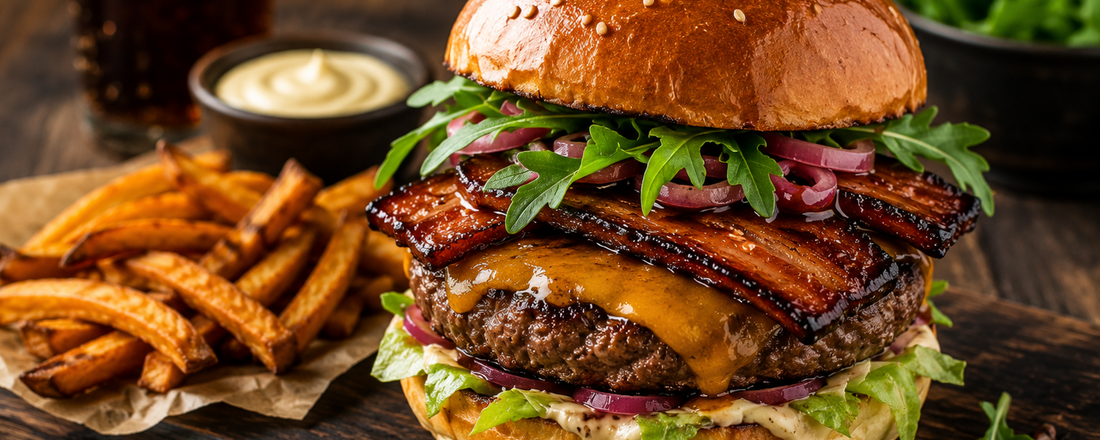 Burger z bůčku