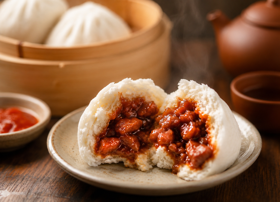 Char Siu Bao – pečené čínské BBQ bochánky