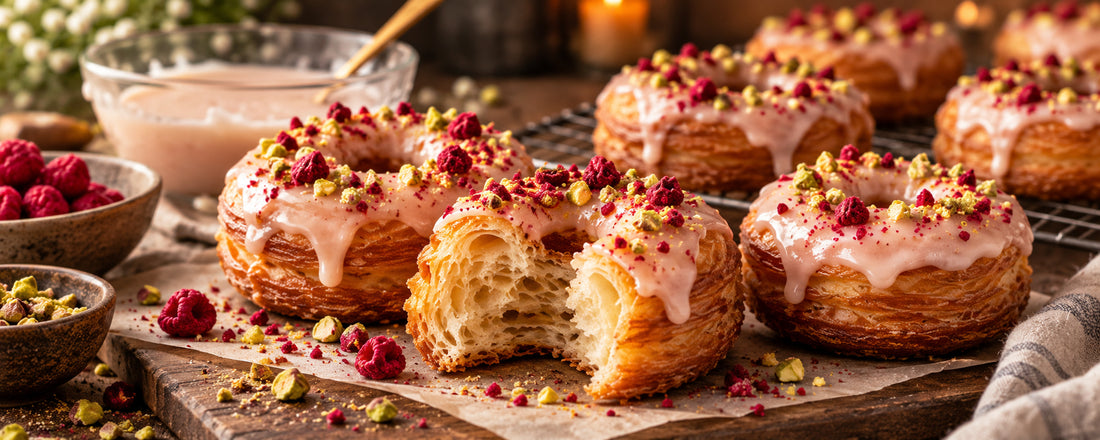 Domácí Cronuts z croissantového těsta
