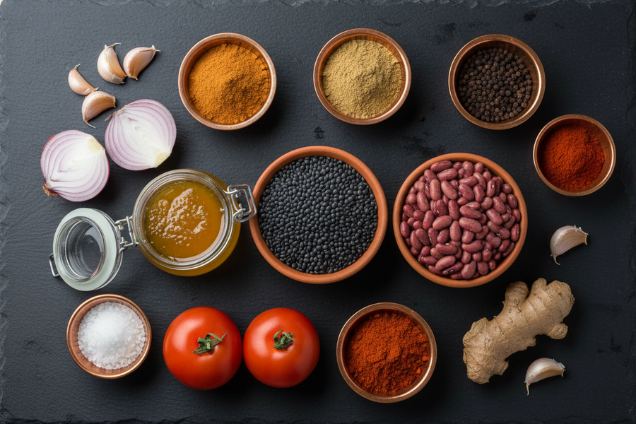 Indická polévka Daal Makhani