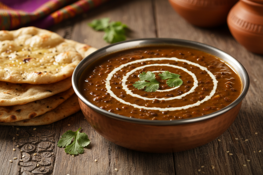 Indická polévka Daal Makhani