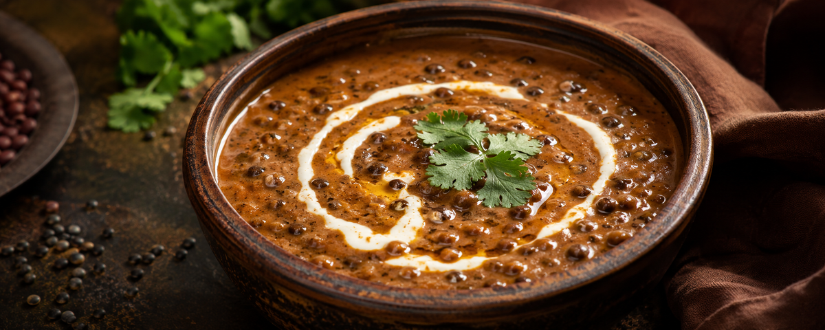 Indická polévka Daal Makhani