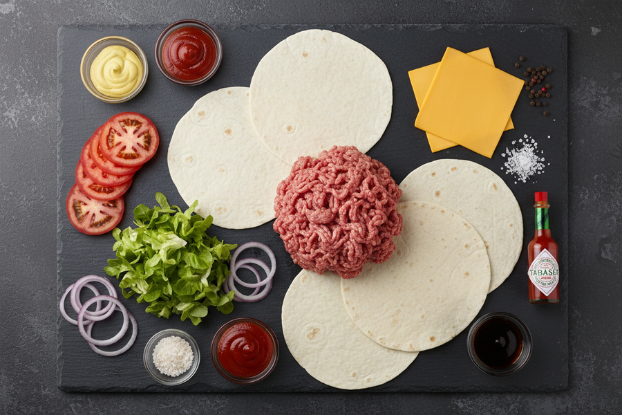 Rychlý burger v tortille