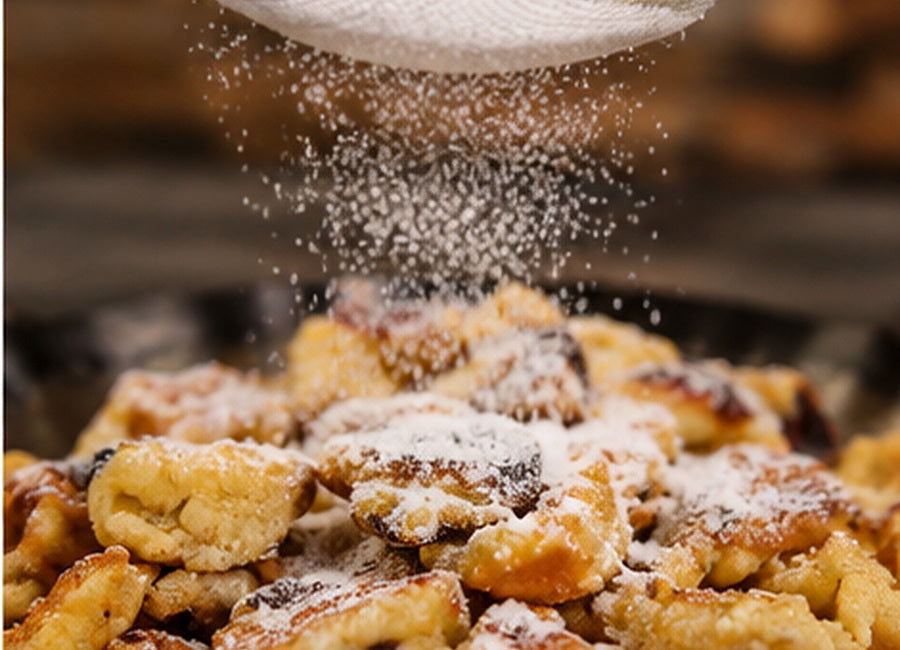 Kaiserschmarrn se švestkovým rozvarem Zwetschkenröster