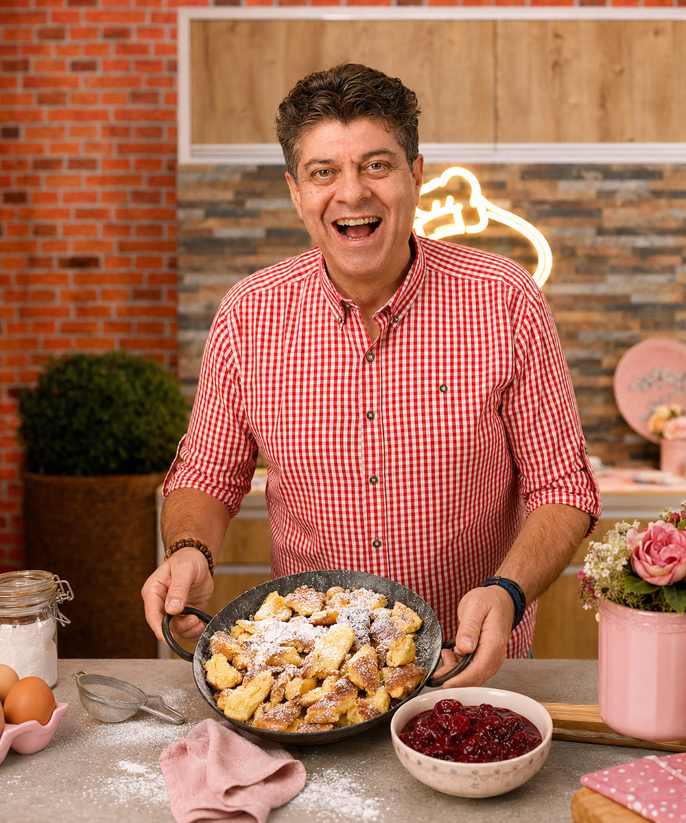 Kaiserschmarrn se švestkovým rozvarem Zwetschkenröster
