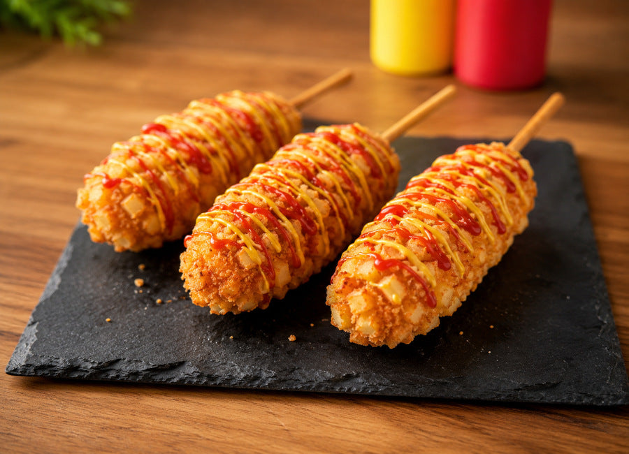 Street food: korejské corn dogy s bramborovou krustou