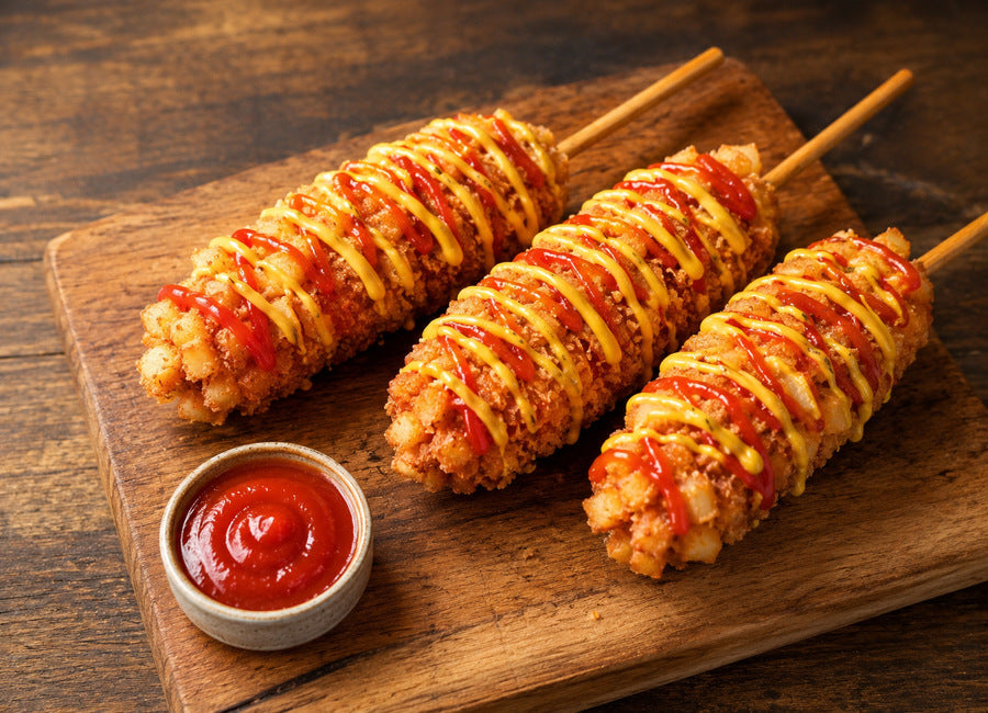 Street food: korejské corn dogy s bramborovou krustou