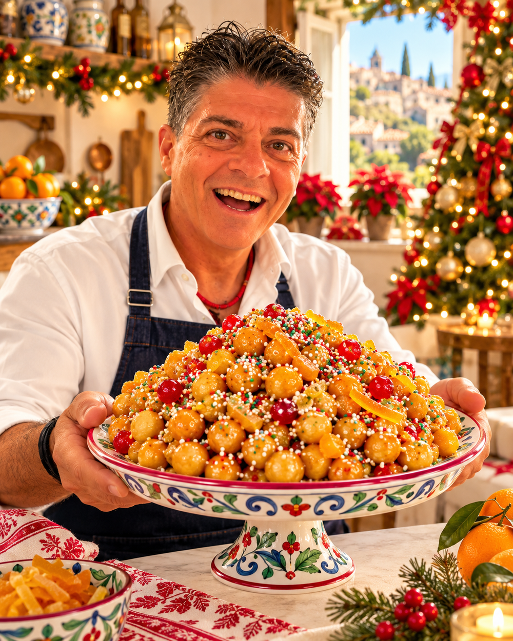Majkl s vánočním receptem struffoli