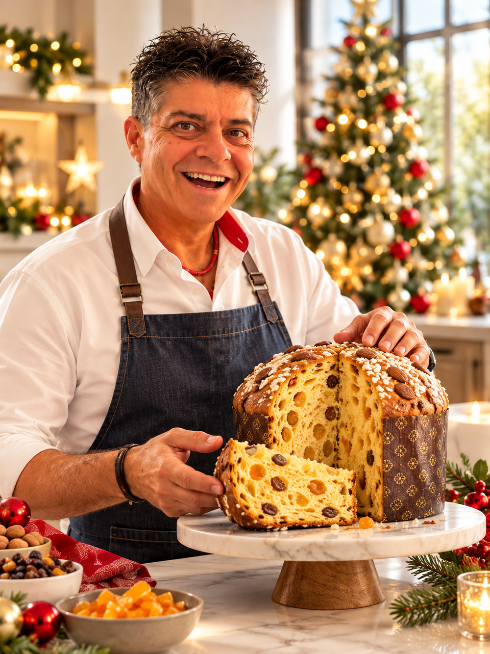 Majkl s receptem panettone – vánoční fotografie 2026