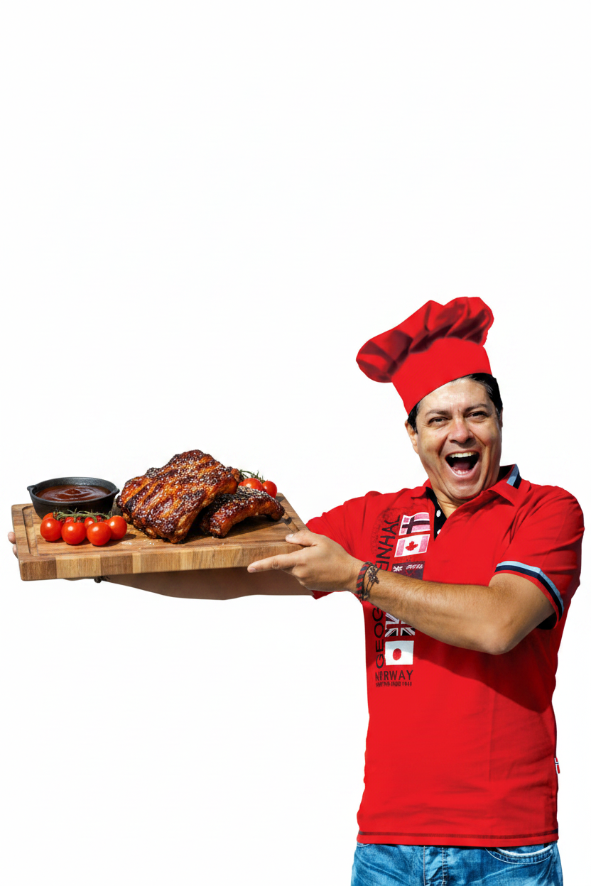 Grilovaná vepřová žebírka s domácí BBQ omáčkou