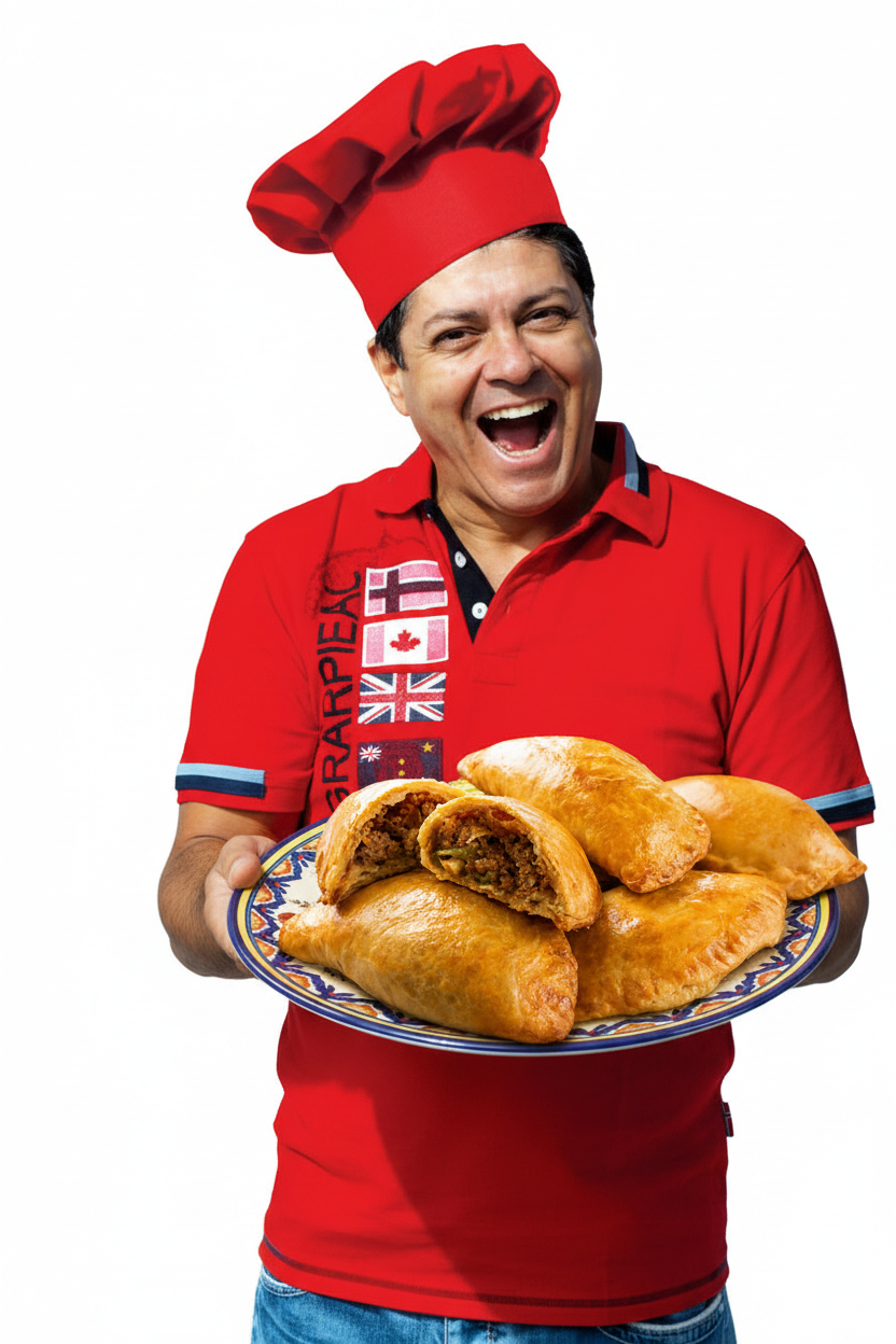 Domácí empanadas s hovězí nádivkou a hrozinkami