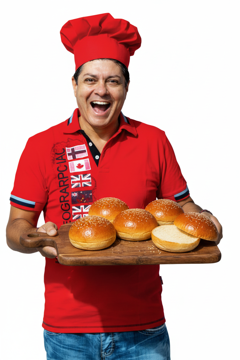 Domácí housky na hamburgery