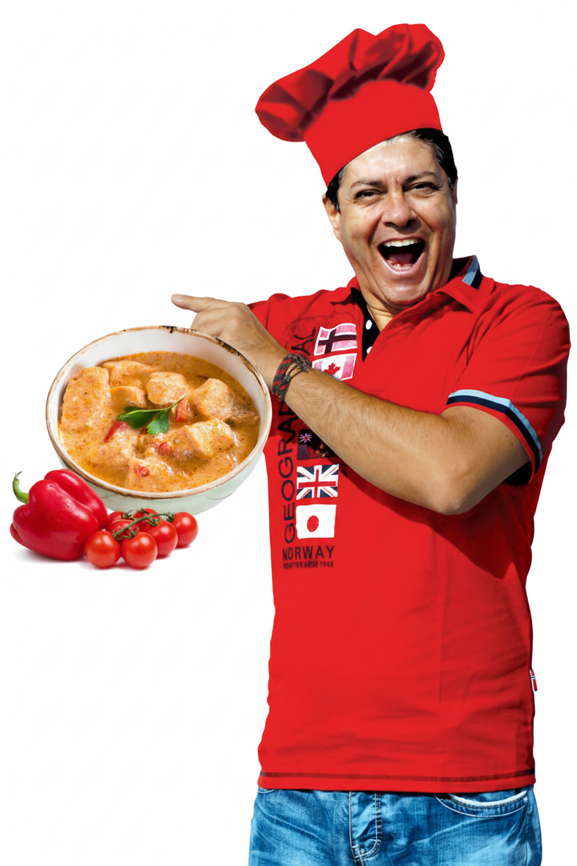 Kuře na paprice se smetanovou omáčkou