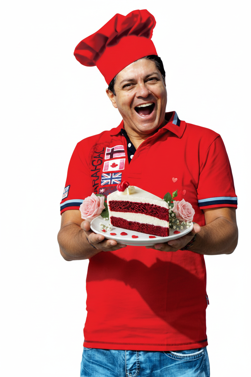 Červený sametový dort (Red Velvet) s mascarpone krémem