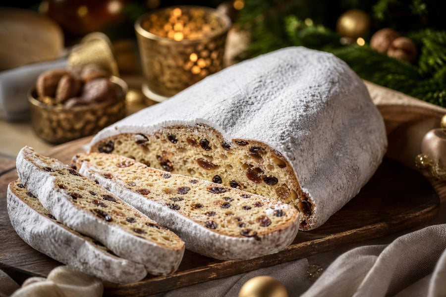 Stylová food fotografie receptu Drážďanská vánoční štola.