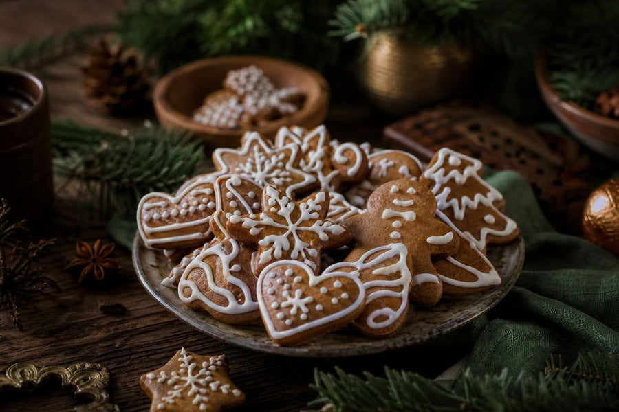 Stylová food fotografie receptu Měkké vánoční medové perníčky.