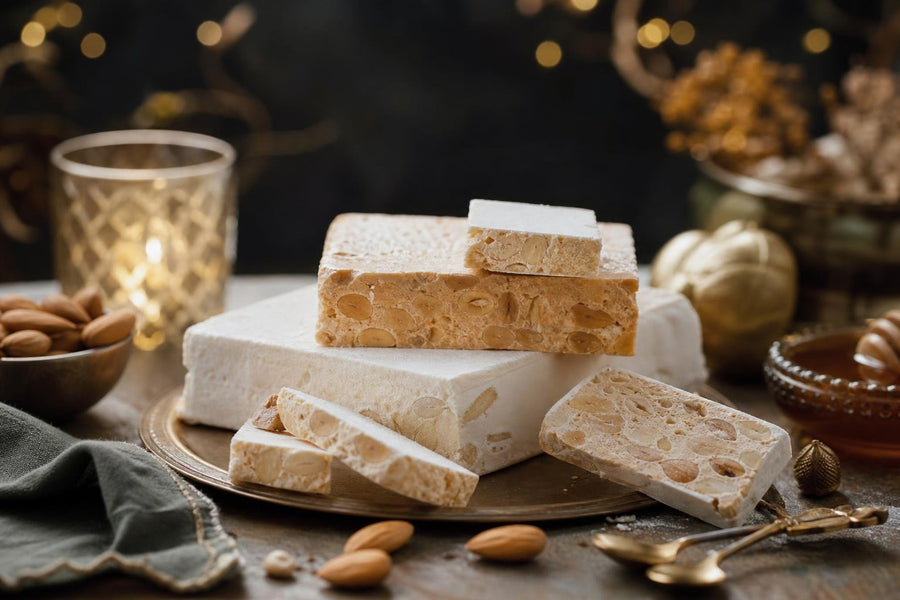 Stylová food fotografie receptu Španělský vánoční turrón.