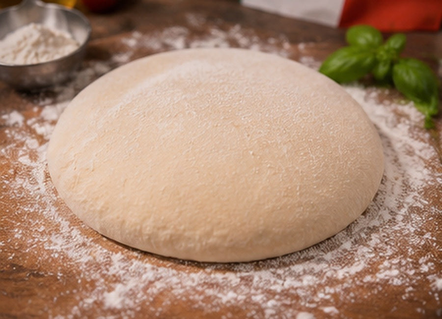 Pizza panini z Majklova těsta – pesto, mozzarella, mortadela a burrata