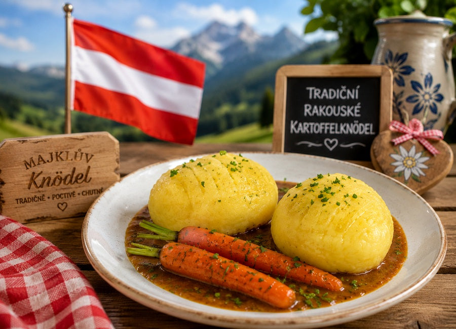 Rakouské Hascheeknödel – plněné bramborové knedlíky