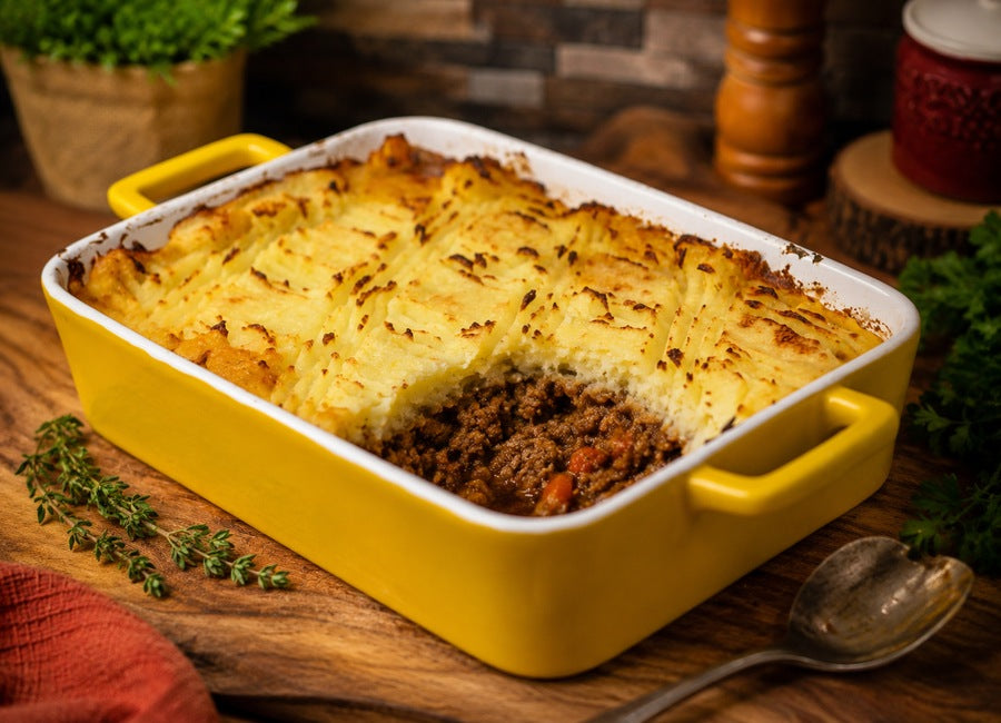 Shepherd’s Pie s jehněčím masem a bramborovou kaší