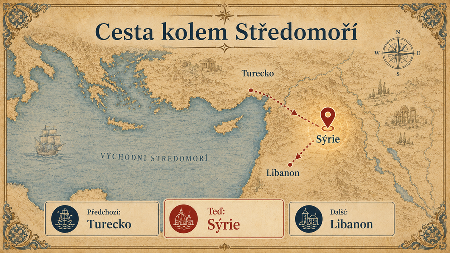 Mapa Středozemního moře
