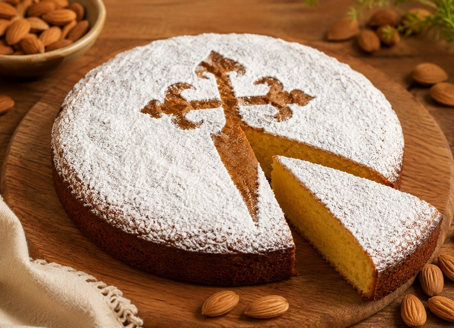 Tarta de Santiago – španělský mandlový koláč