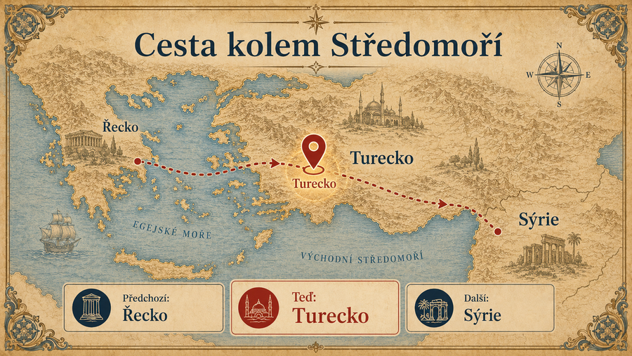 Mapa Středozemního moře